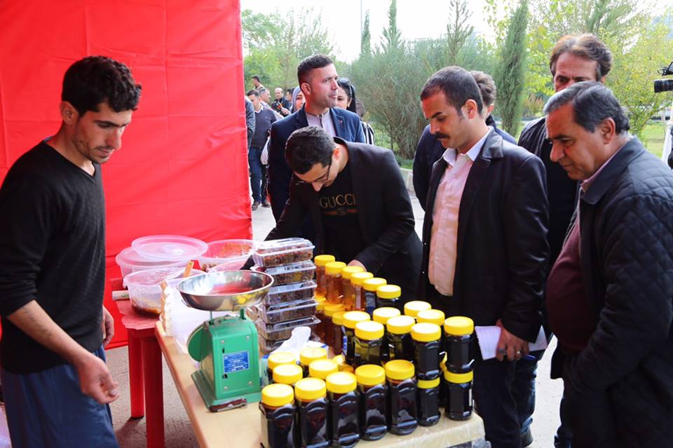 Dozens of beekeepers participated in Sulaimani honey festival, Nov. 8, 2018. (Photo: Ibrahim Fatah)